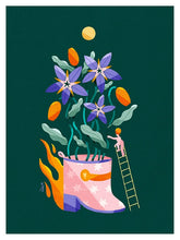 Illustration engagée papier recyclé Keep Growing